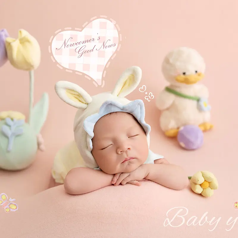 Cute Duck Florals Theme Set - Newborn Photography Props - Image 4